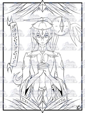 Priestess Card Art